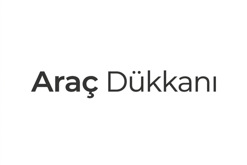 Araç Dükkanı Logo - Tam Beyaz Arka Plan